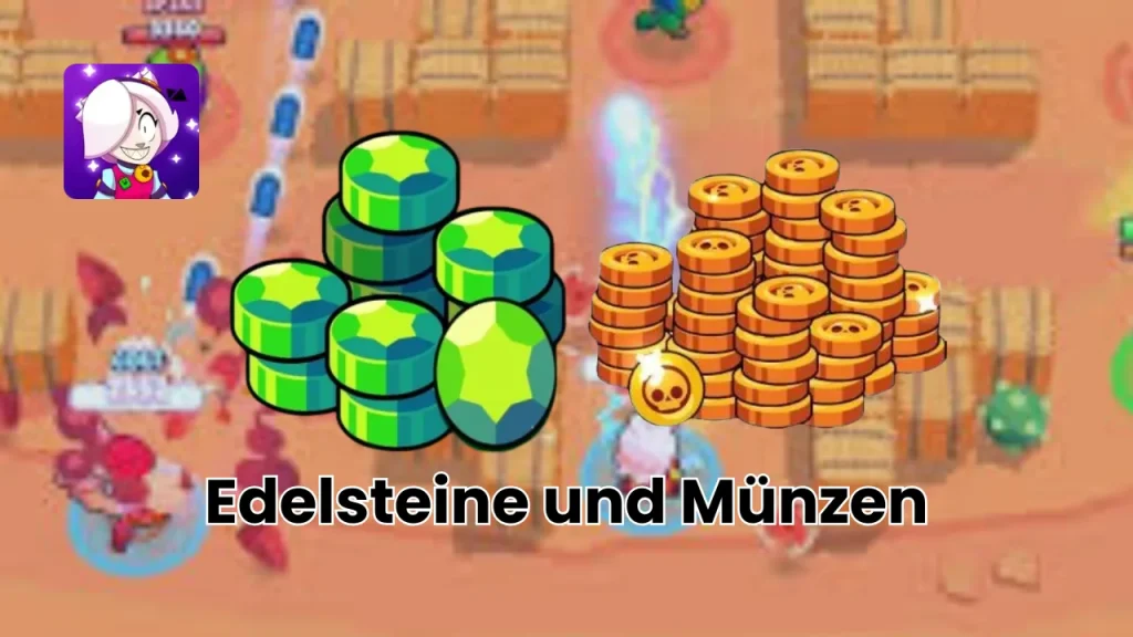 Edelsteinen und Münzen